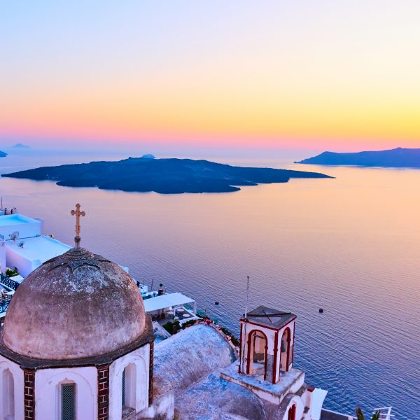 Santorini by Private jet this Easter
