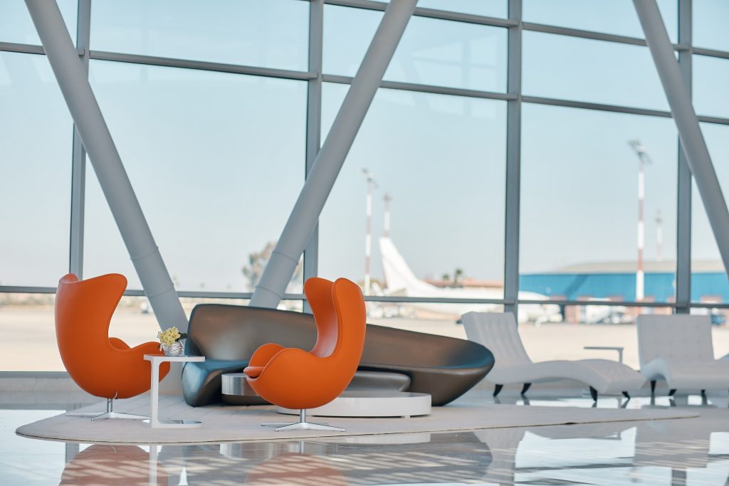 Private jet airport lounge in Dubai