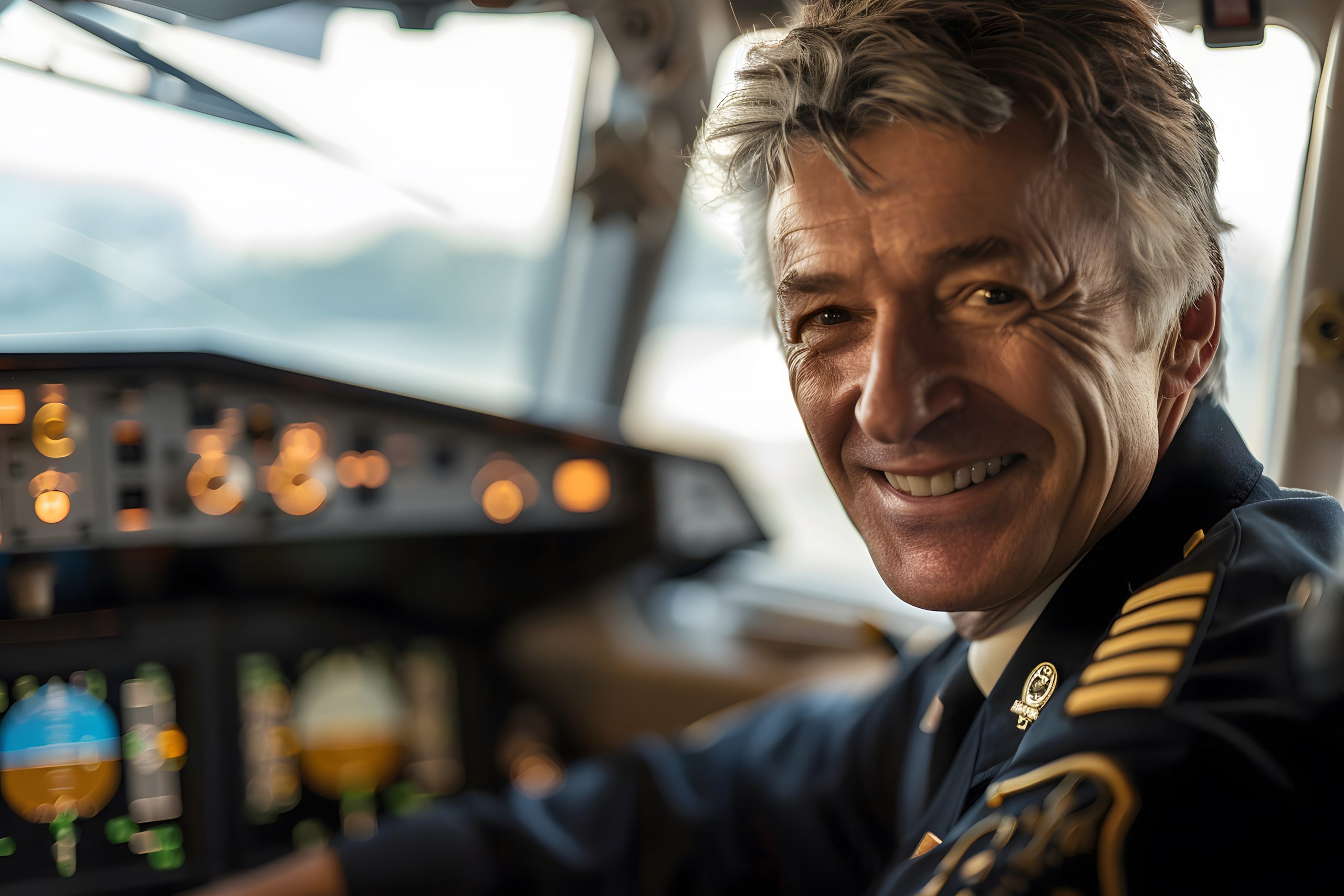 What is a type rated crew? Picture of a pilot in a cockpit